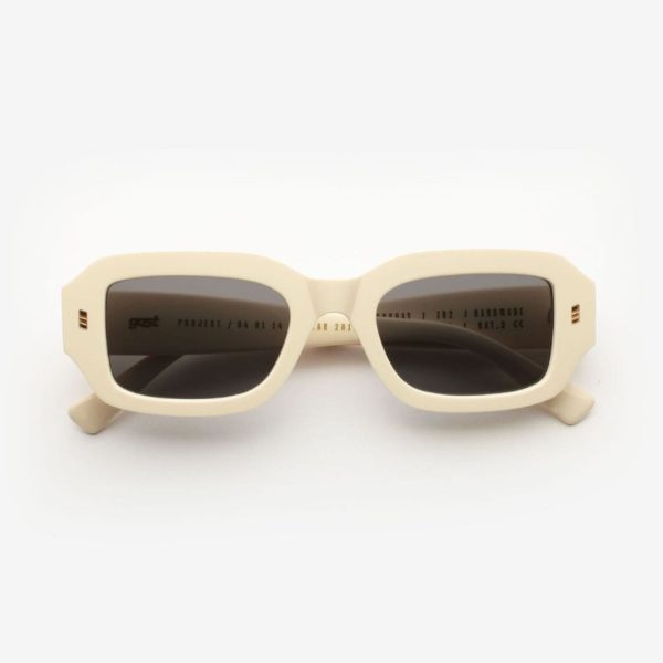 sunglasses-gast-lazy-sunday-eggshell-Z02-rectangular-white-black-by-kambio-eyewear-front