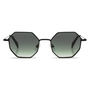 sunglasses-komono-jean-matte-black-KOM-S9876-hexagonal-by-kambio-eyewear-front