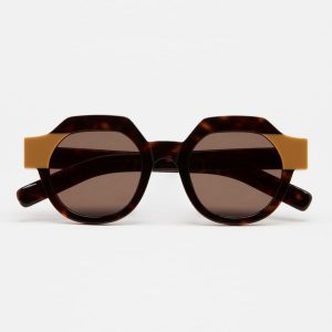 sunglasses-kaleos-drysdale-col-3-brown-mustard-round-shape-by-kambio-eyewear-front